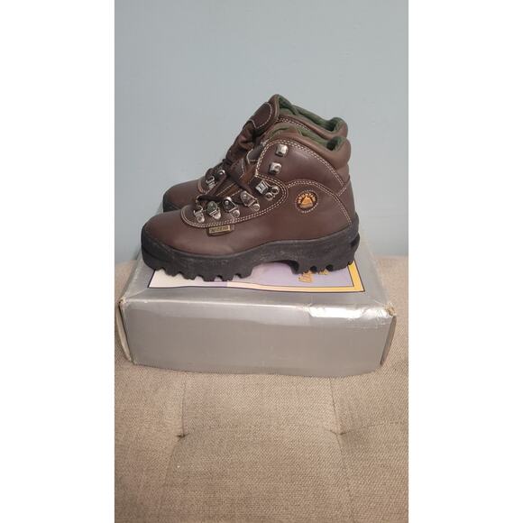 Mountain Gear Rage Hiking Boots Brown Leather 5.5 NOS Vintage Outdoor Trail New main image 7